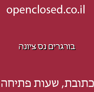 בורגרים נס ציונה