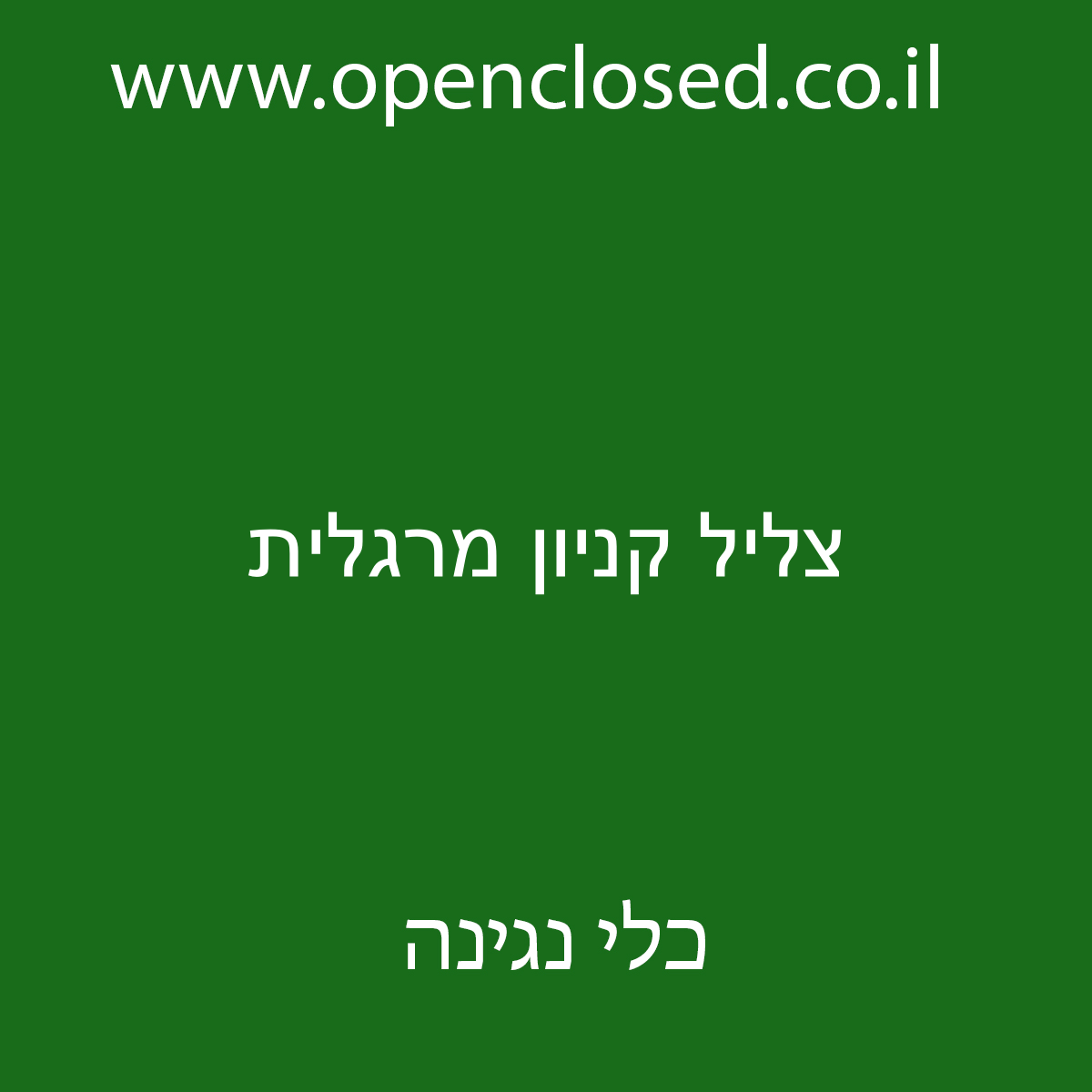 צליל קניון מרגלית