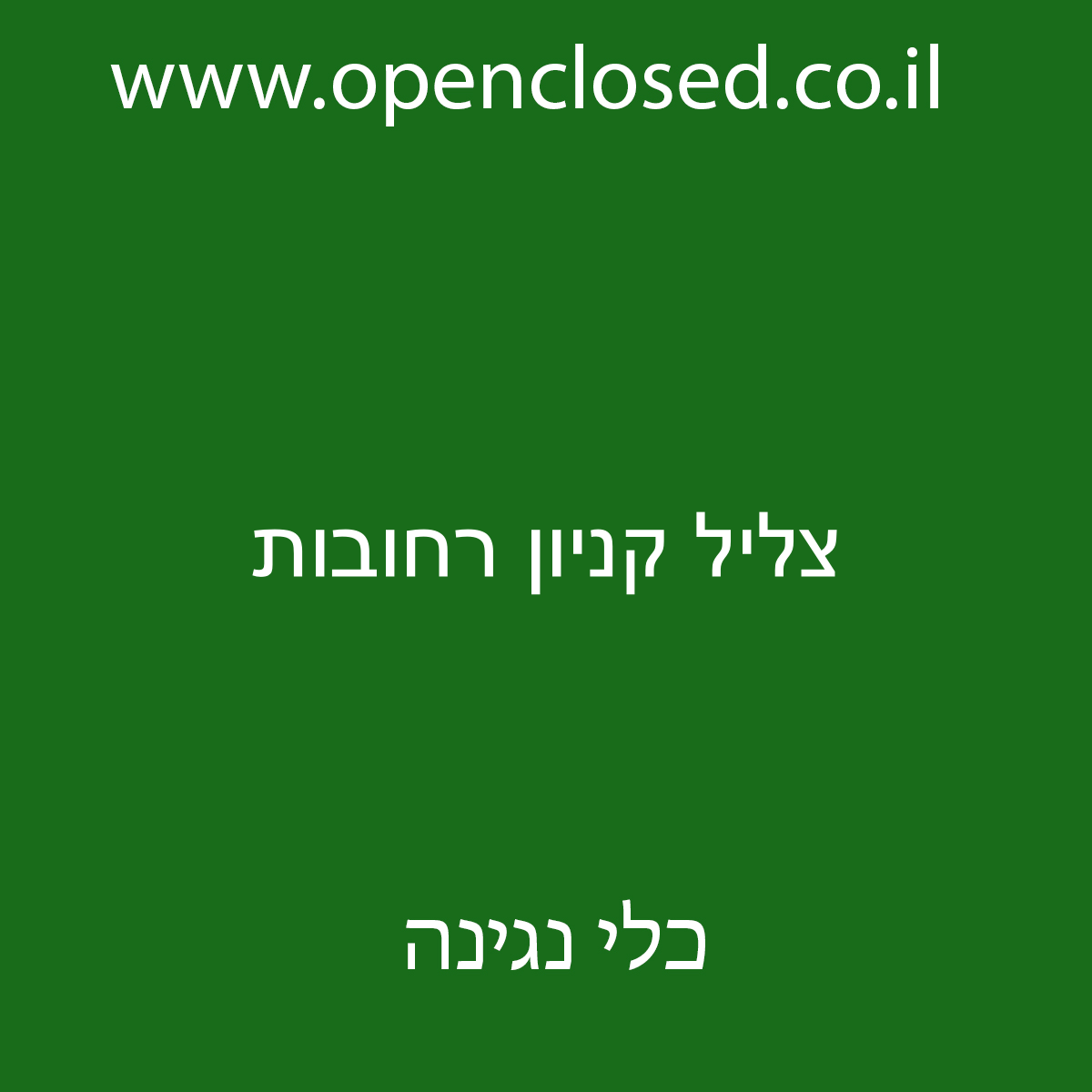 צליל קניון רחובות