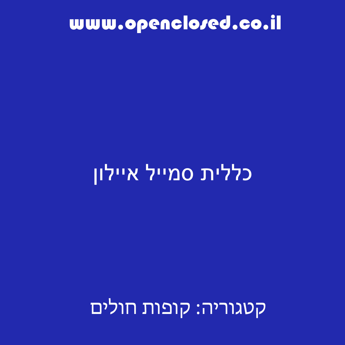 כללית סמייל איילון