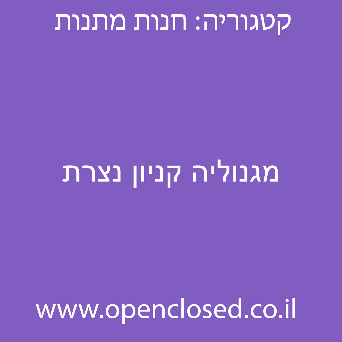 מגנוליה קניון נצרת