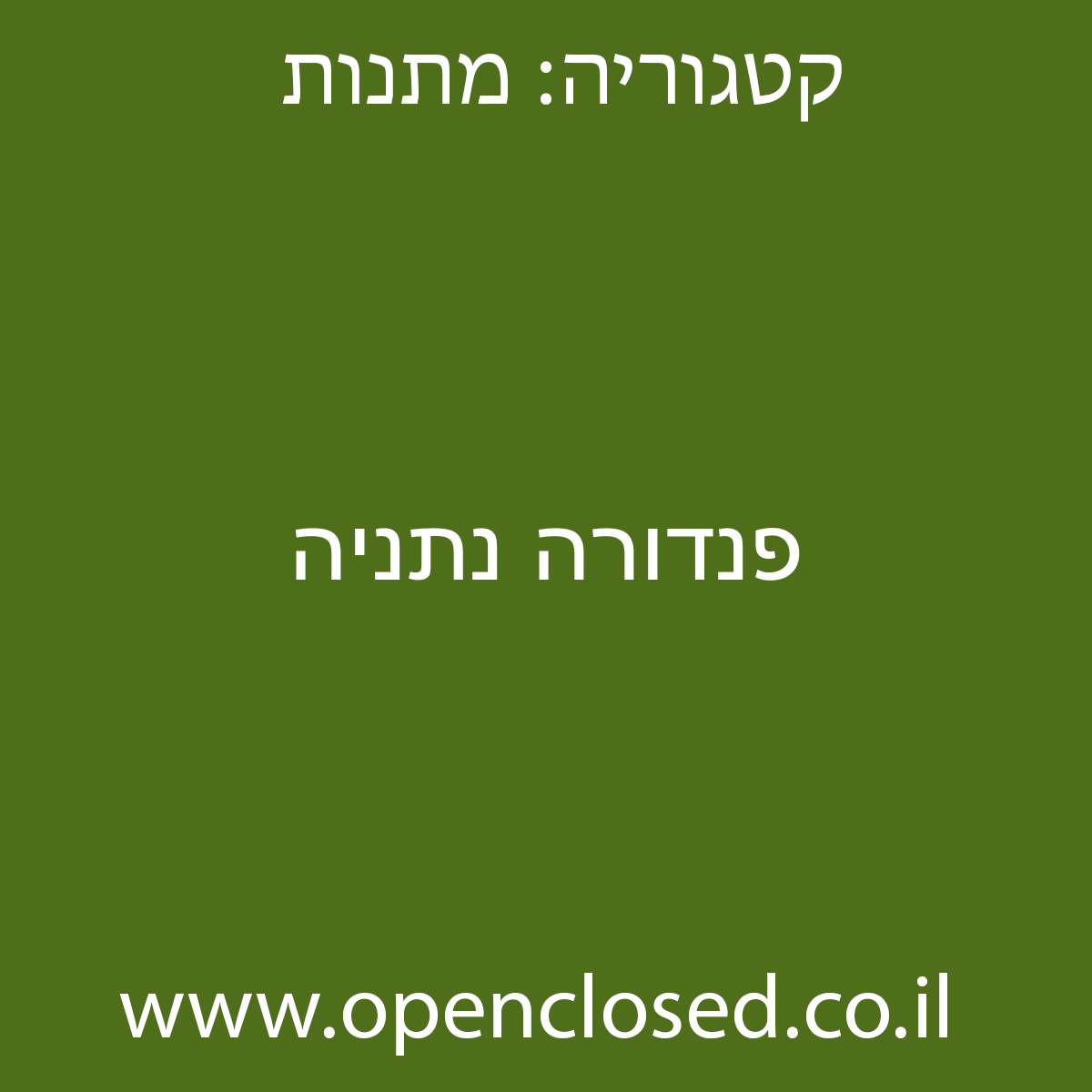 פנדורה נתניה