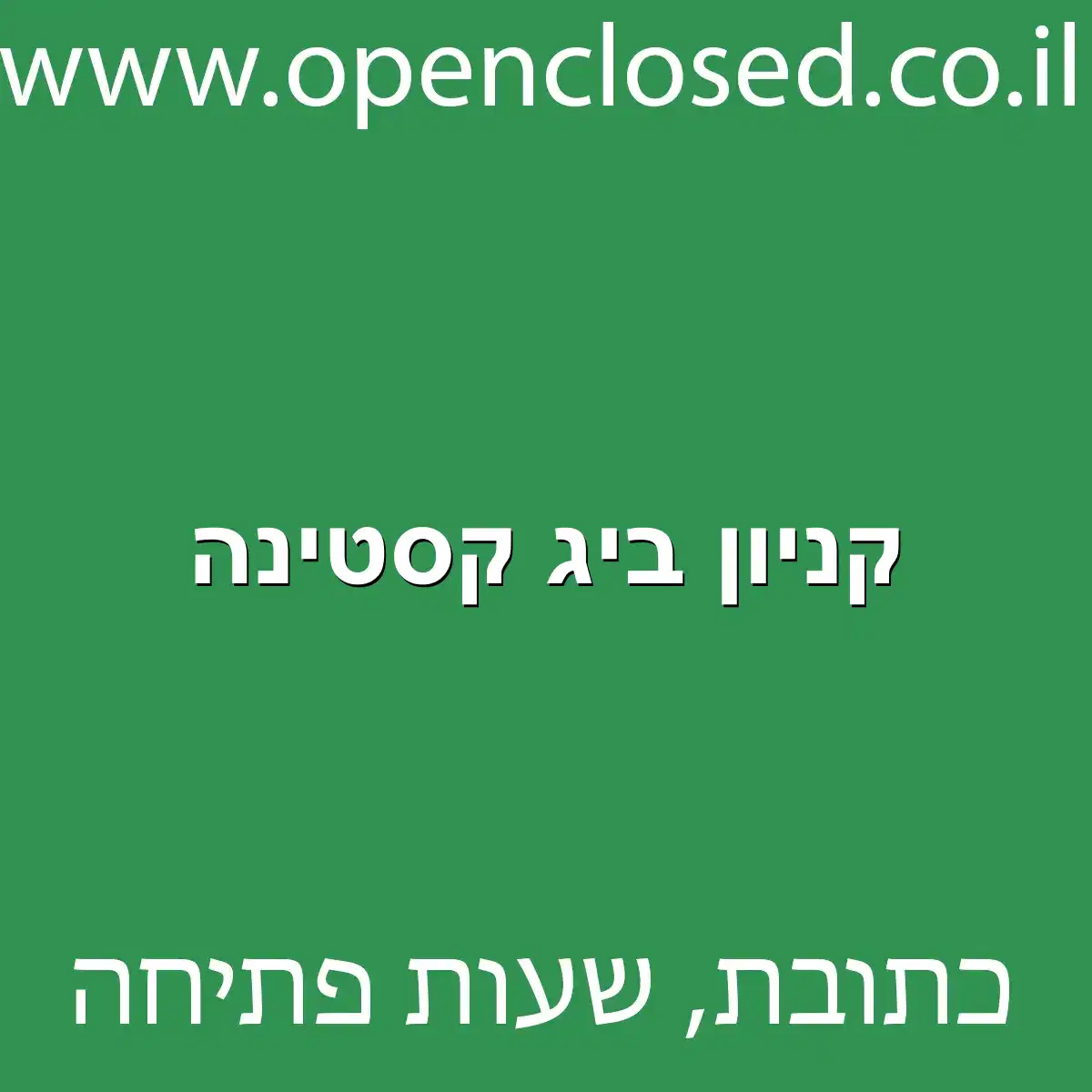 קניון ביג קסטינה