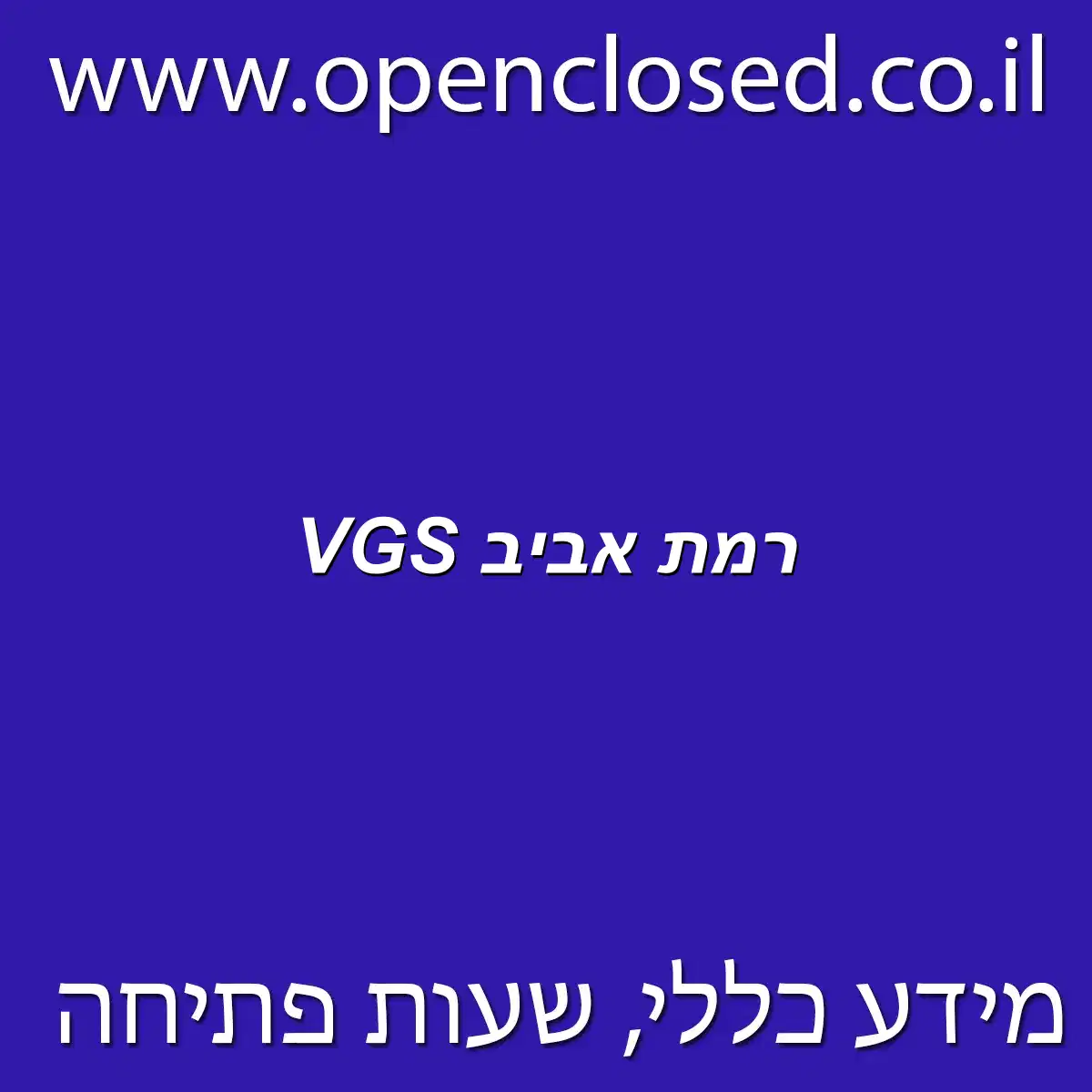 VGS רמת אביב