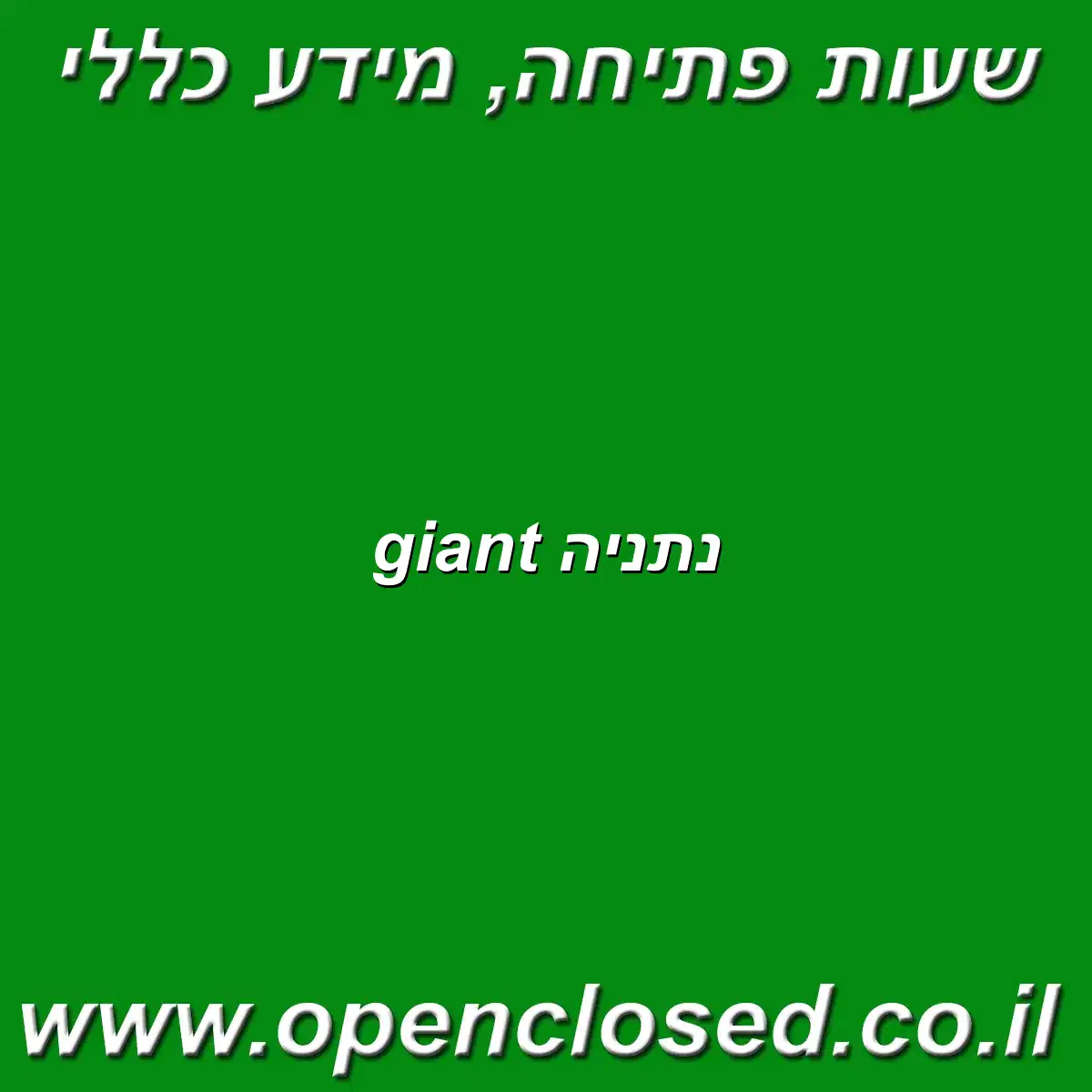 giant נתניה