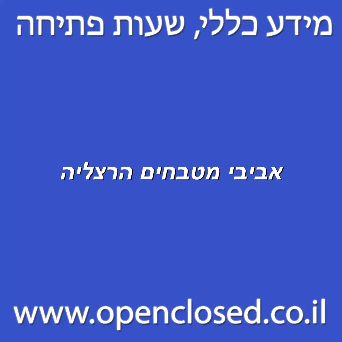 אביבי מטבחים הרצליה