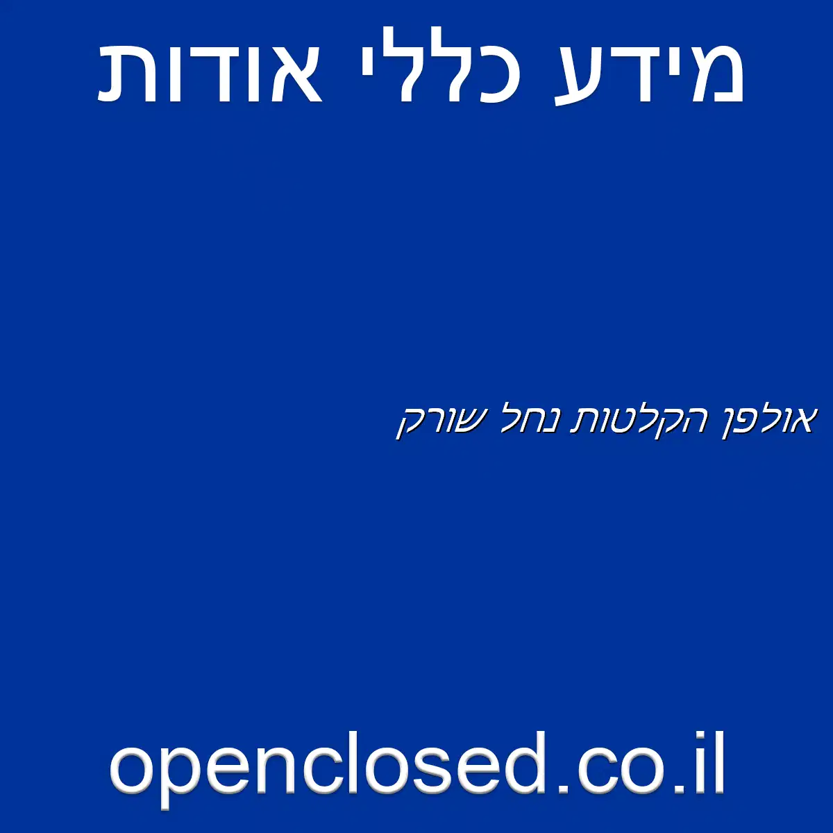 אולפן הקלטות נחל שורק