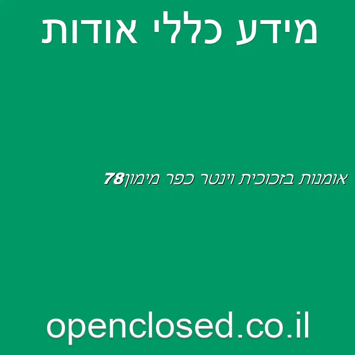 אומנות בזכוכית וינטר כפר מימון78