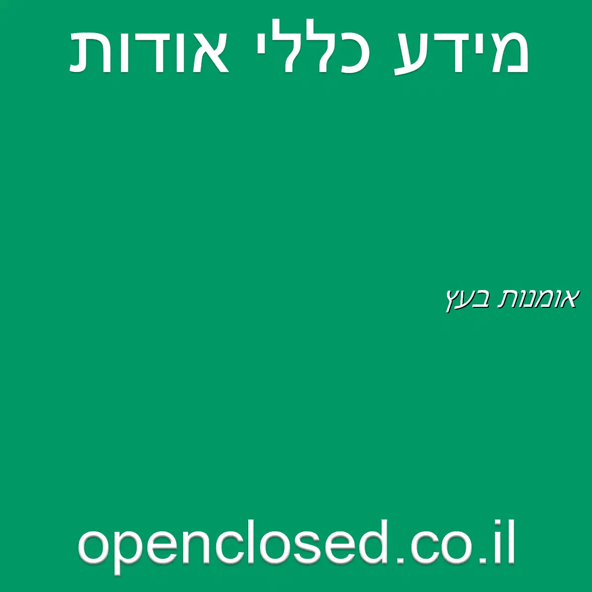 אומנות בעץ