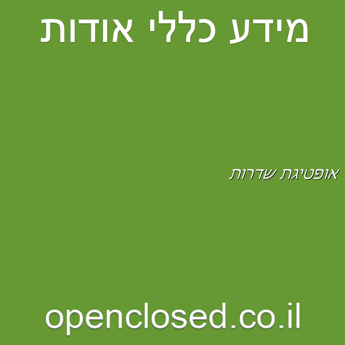 אופטיגת שדרות