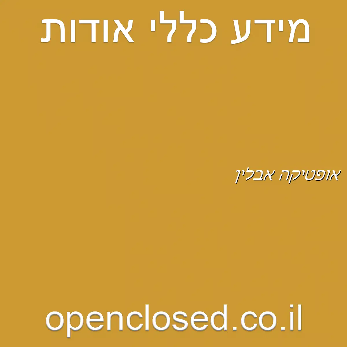 אופטיקה אבלין