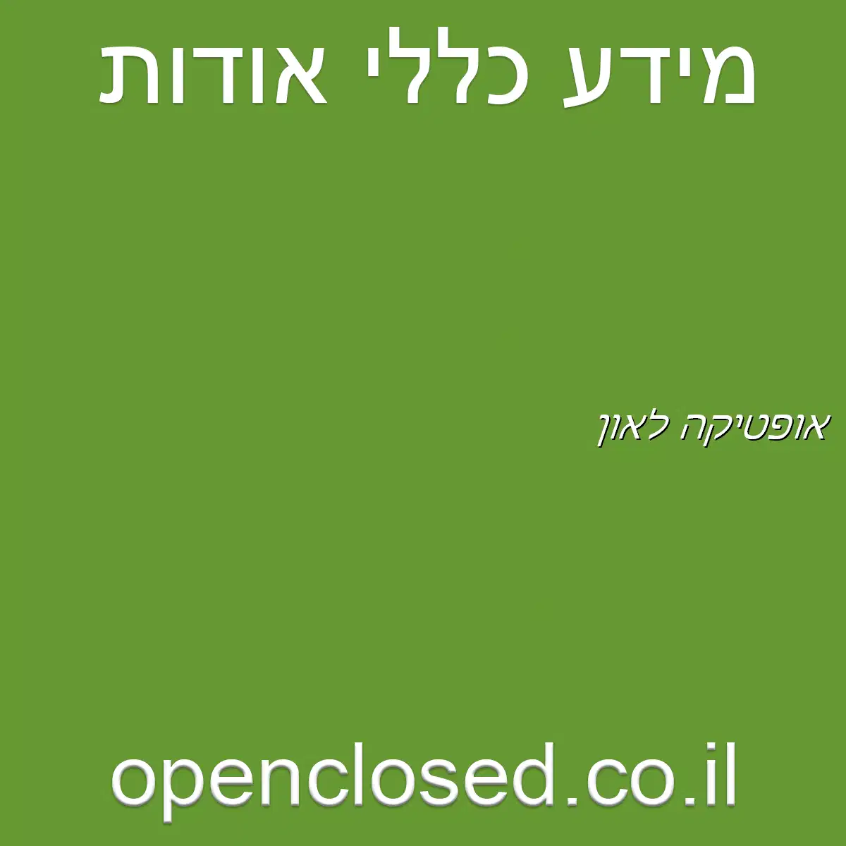 אופטיקה לאון