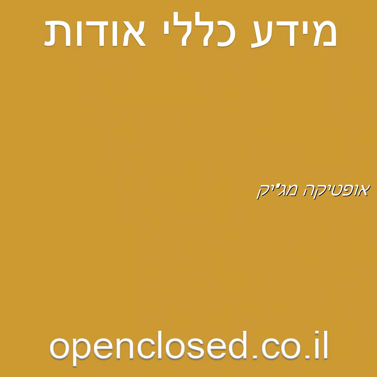 אופטיקה מג’יק