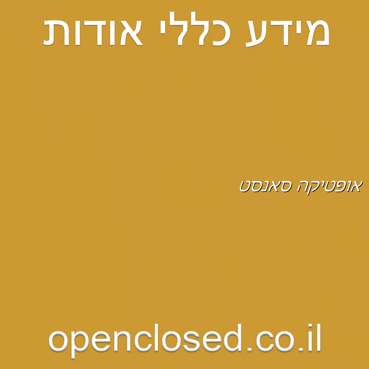 אופטיקה סאנסט