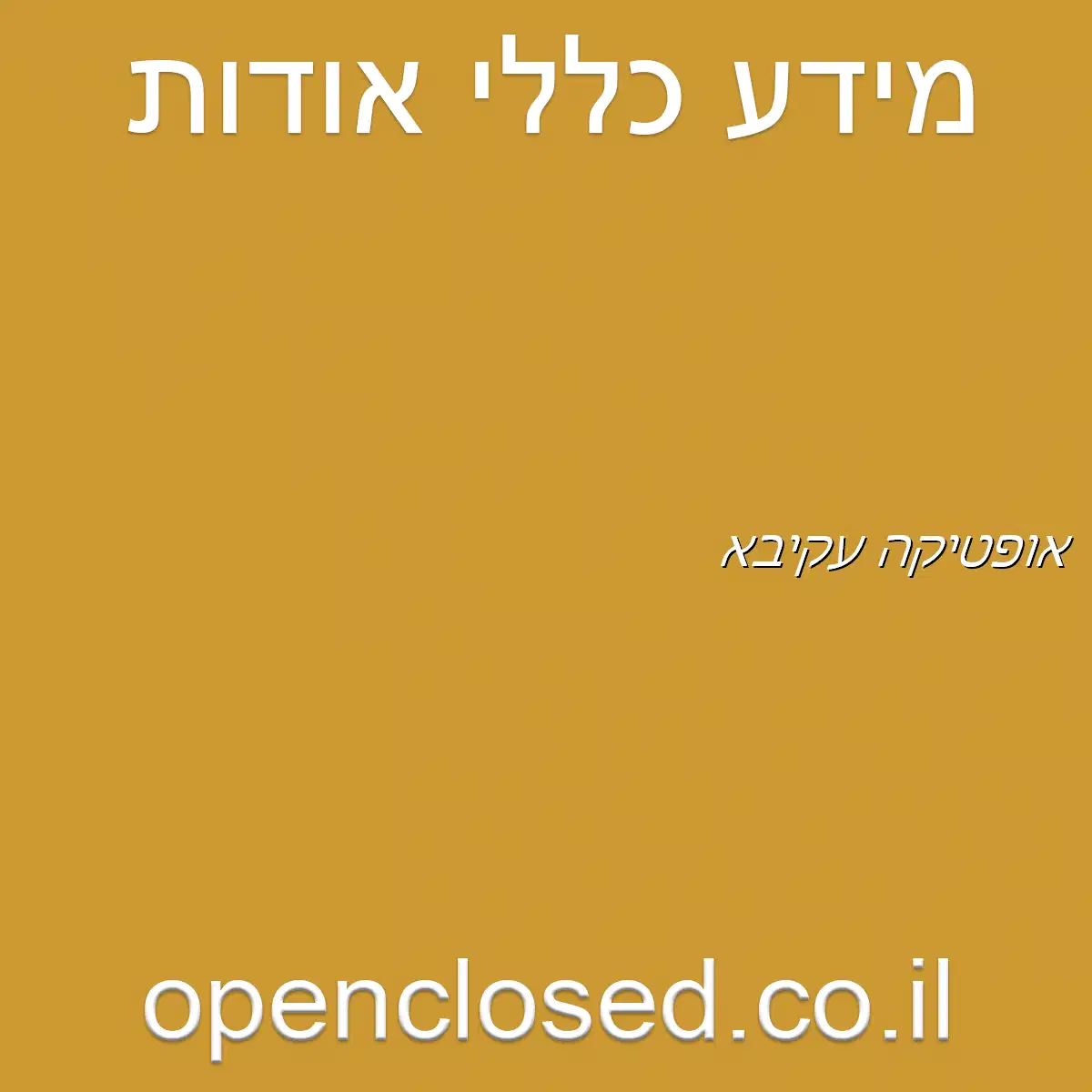 אופטיקה עקיבא