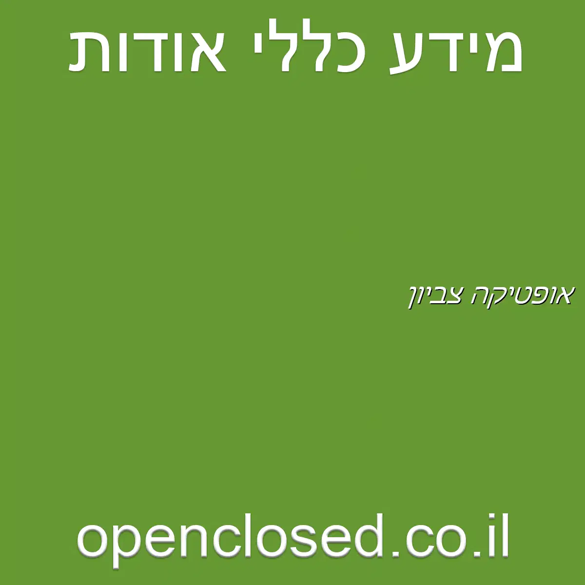 אופטיקה צביון