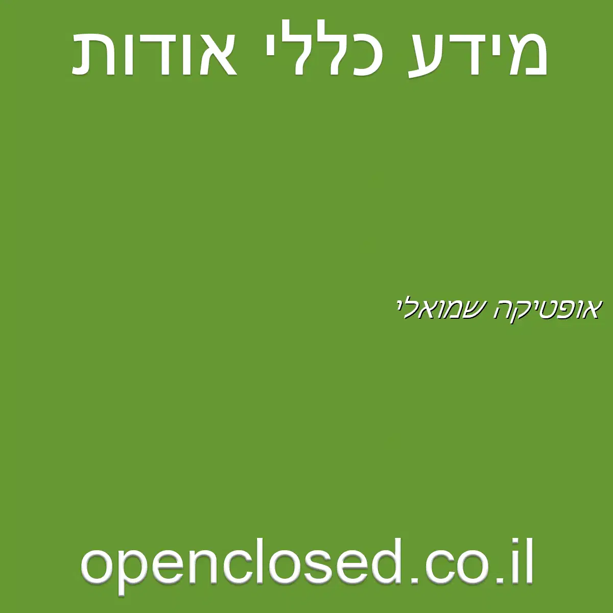 אופטיקה שמואלי