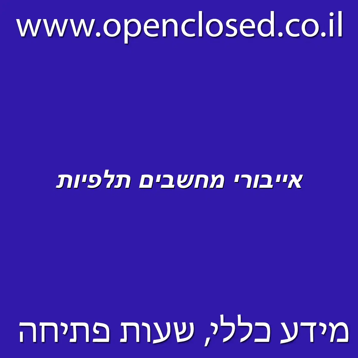 אייבורי מחשבים תלפיות