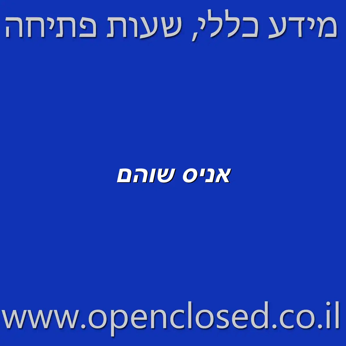 אניס שוהם