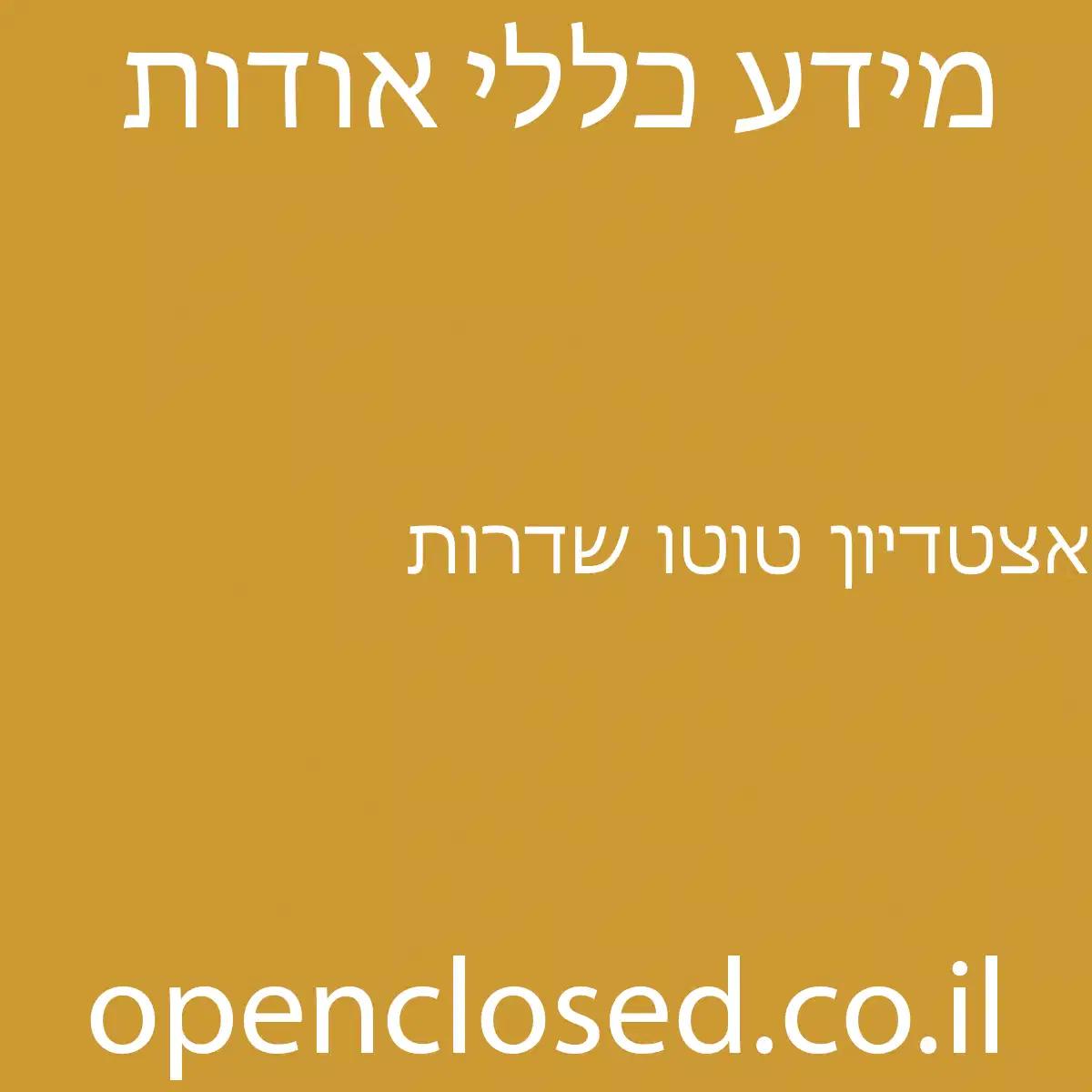 אצטדיון טוטו שדרות