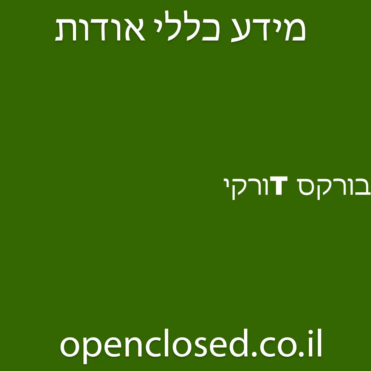 בורקס Tורקי
