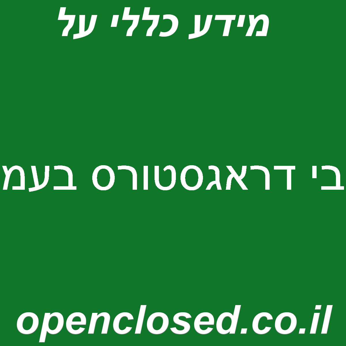 בי דראגסטורס בעמ