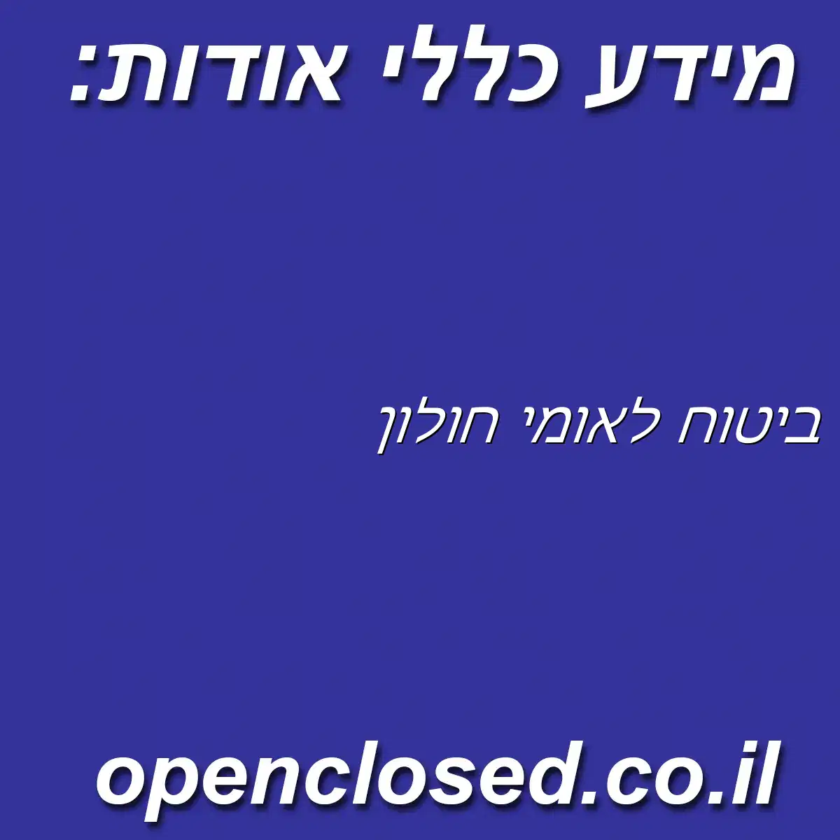 ביטוח לאומי חולון