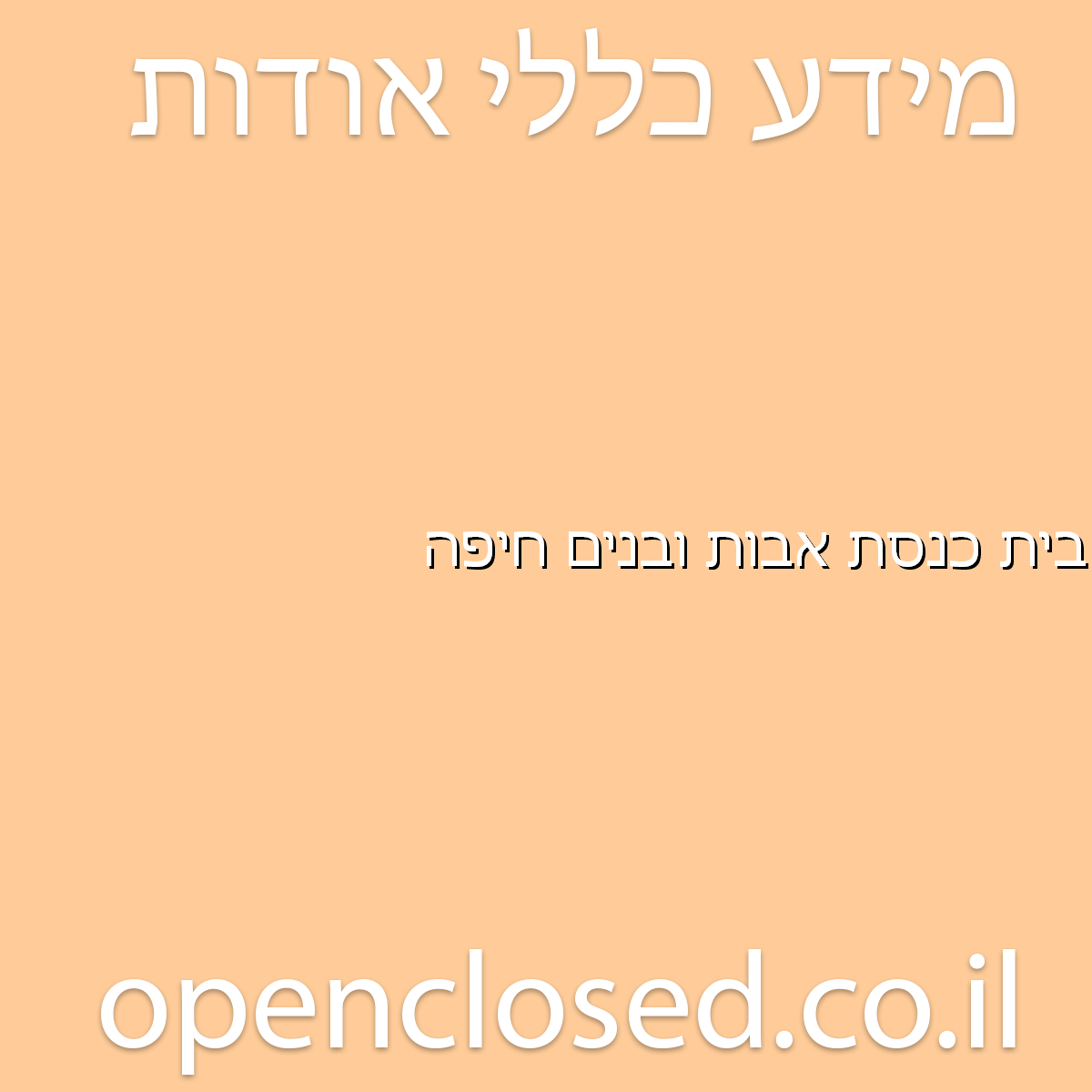 בית כנסת אבות ובנים חיפה
