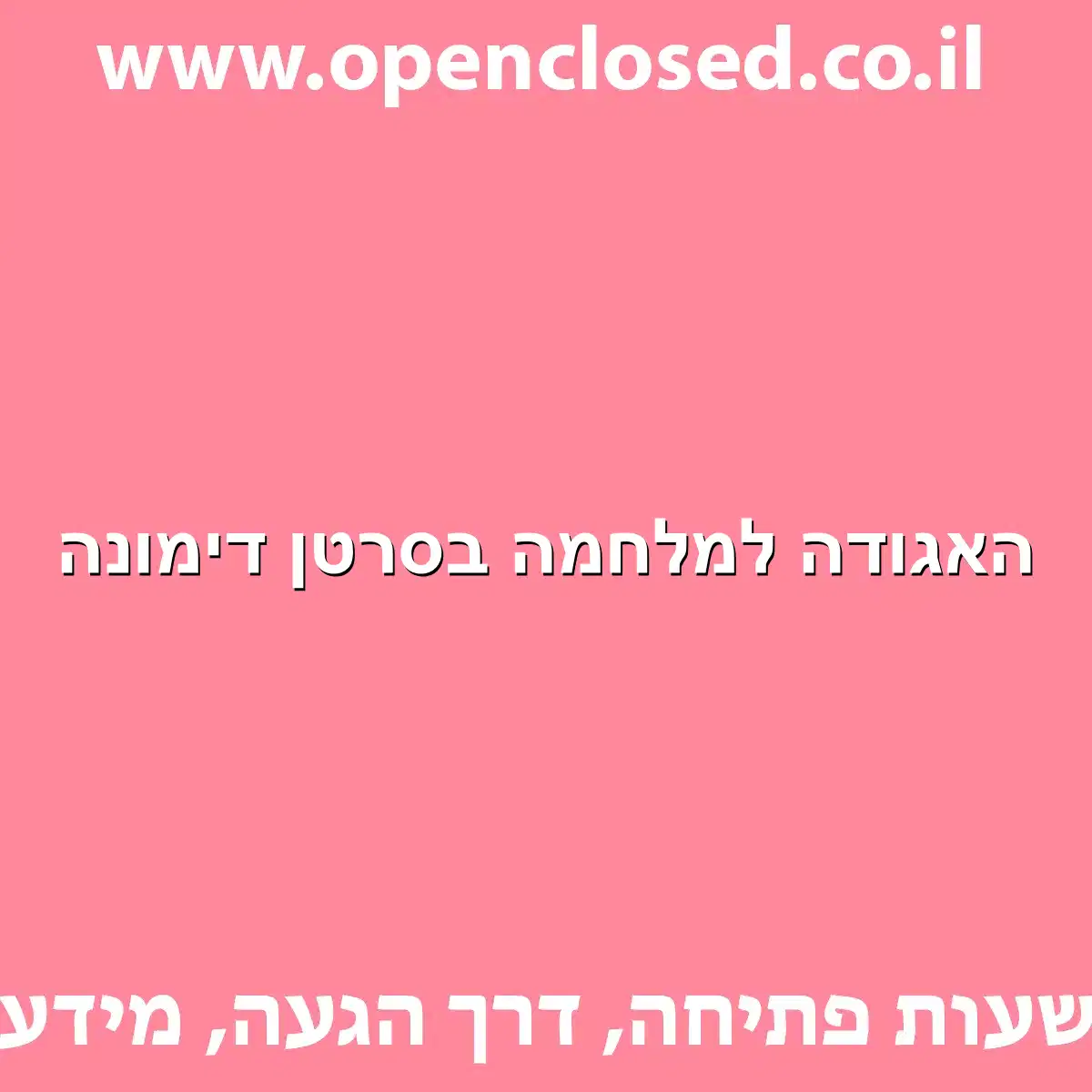 האגודה למלחמה בסרטן דימונה