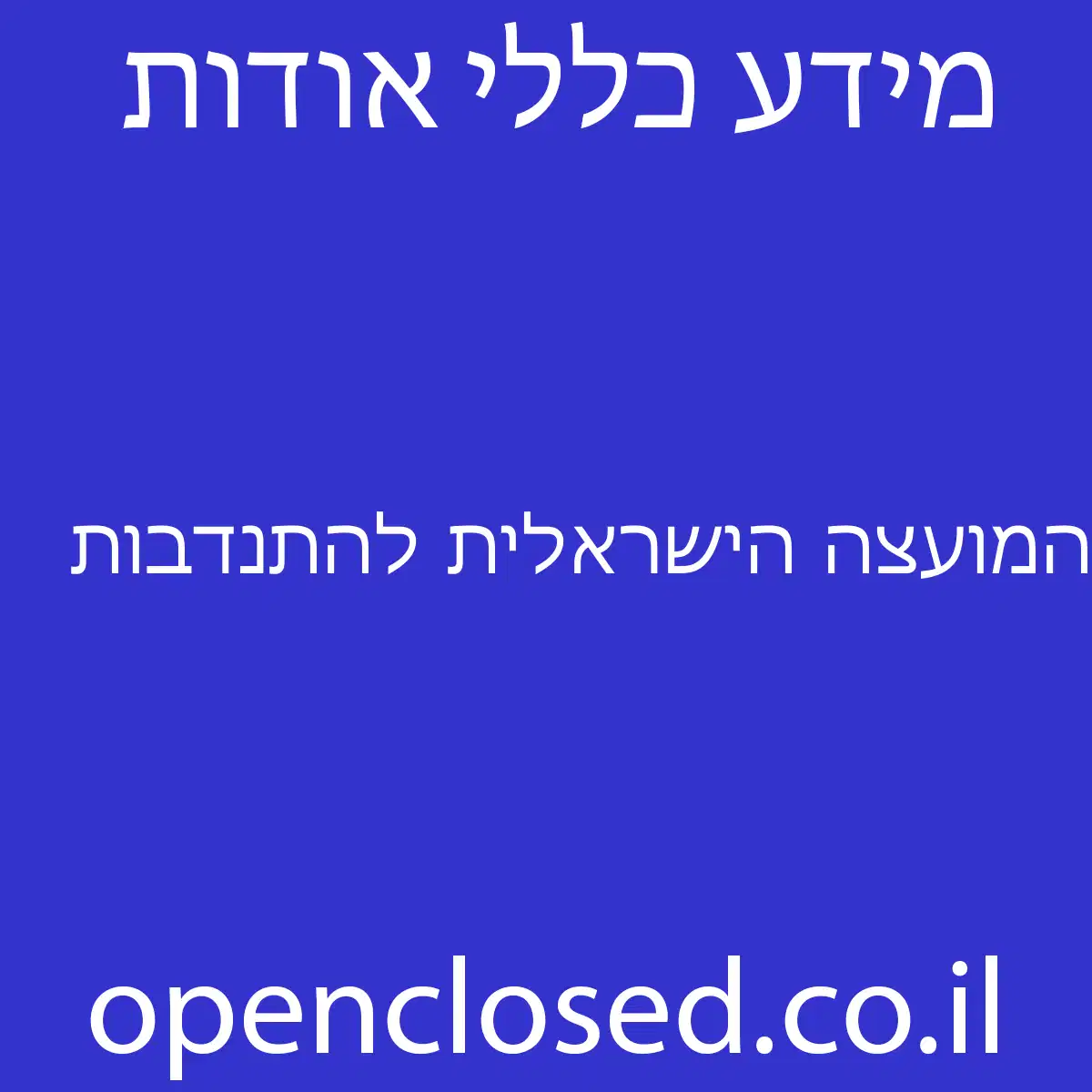 המועצה הישראלית להתנדבות