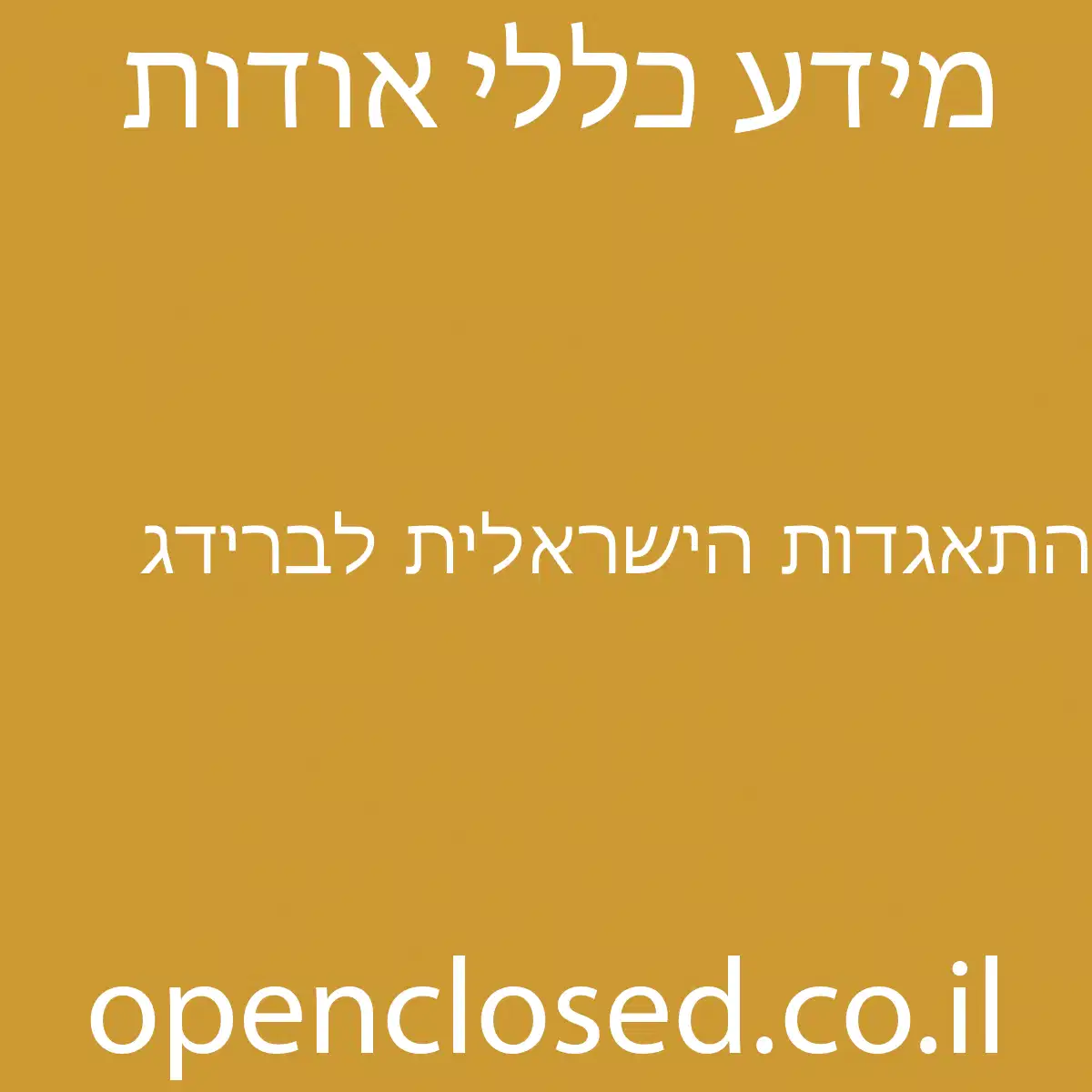 התאגדות הישראלית לברידג