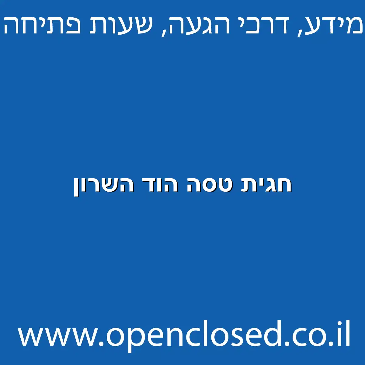 חגית טסה הוד השרון