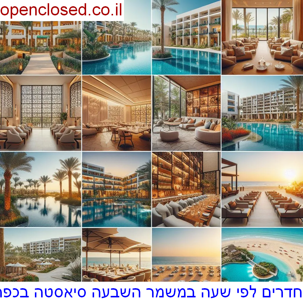 חדרים לפי שעה במשמר השבעה סיאסטה בכפר