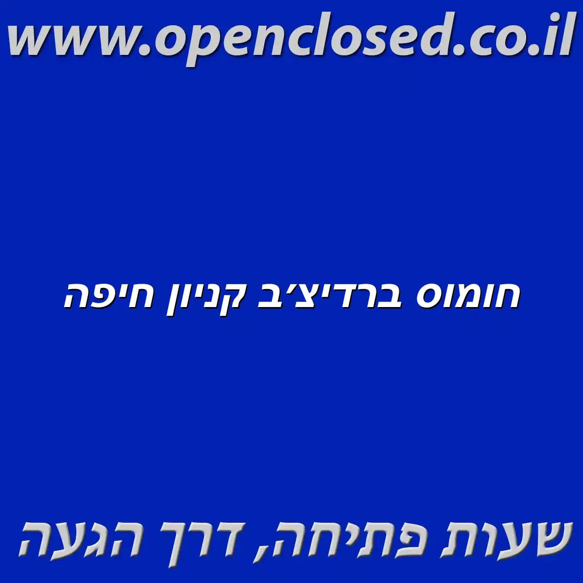 חומוס ברדיצב קניון חיפה