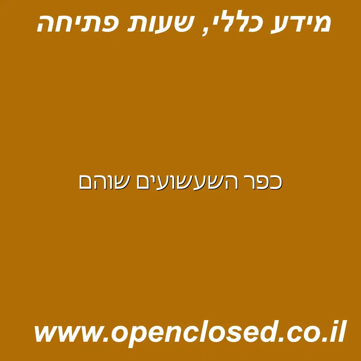 כפר השעשועים שוהם