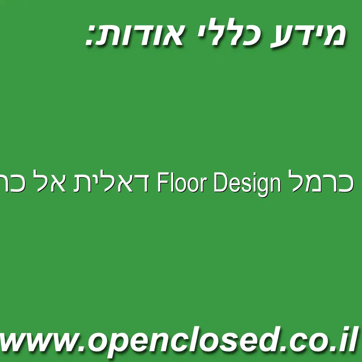 כרמל Floor Design דאלית אל כרמל