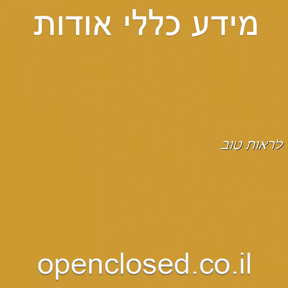 לראות טוב