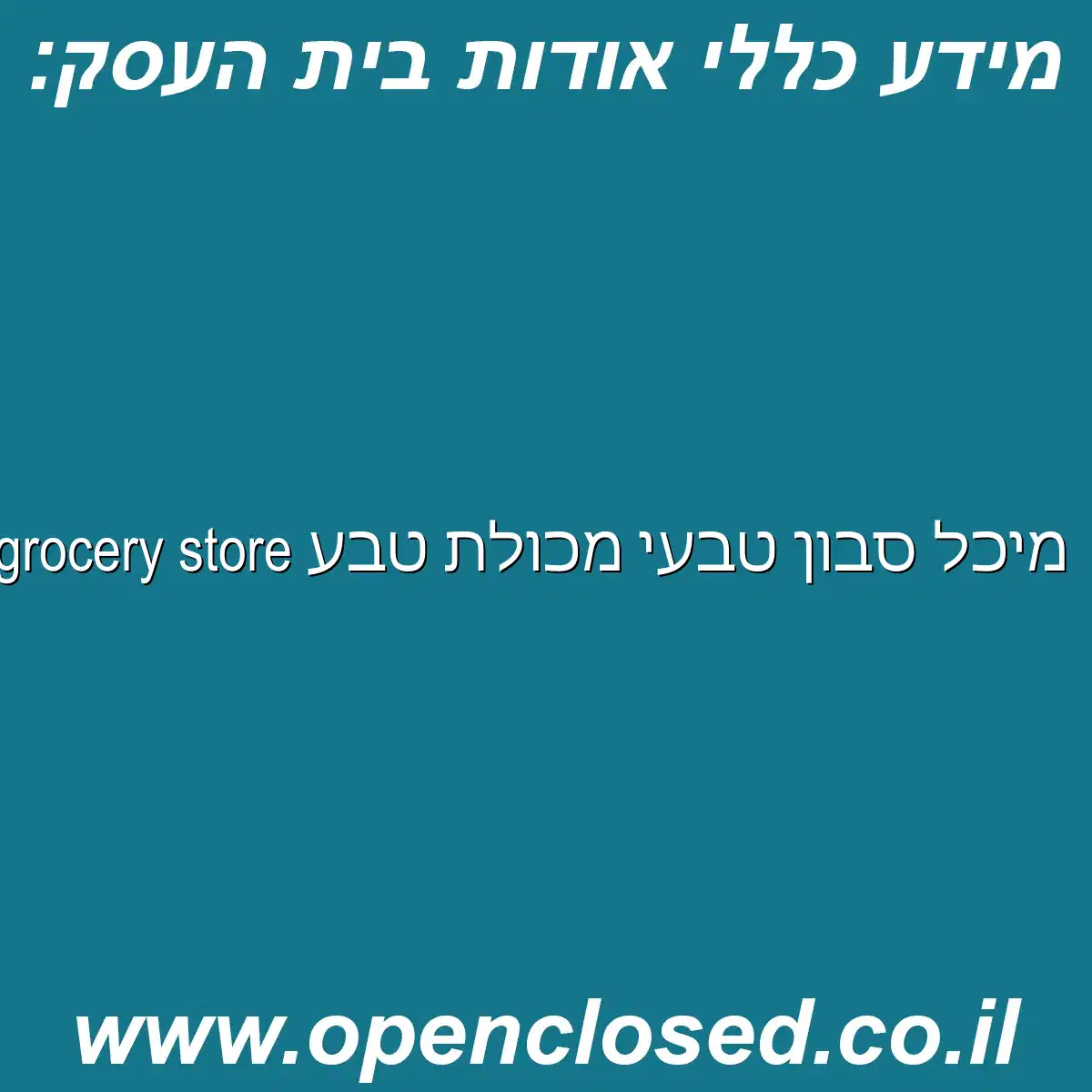 מיכל סבון טבעי מכולת טבע Vegan grocery store