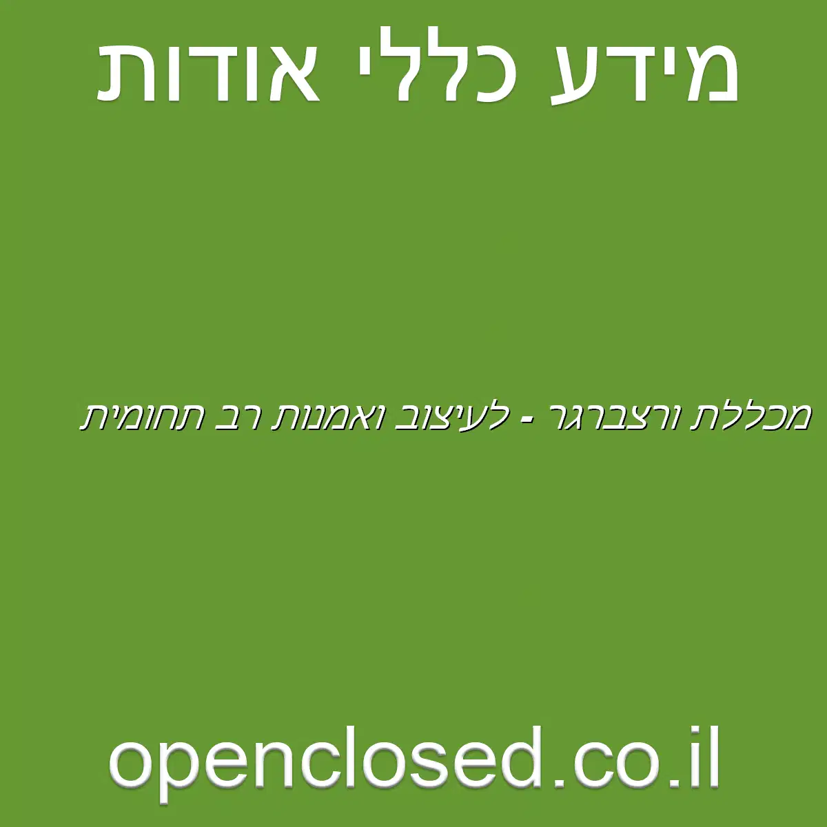 מכללת ורצברגר – לעיצוב ואמנות רב תחומית