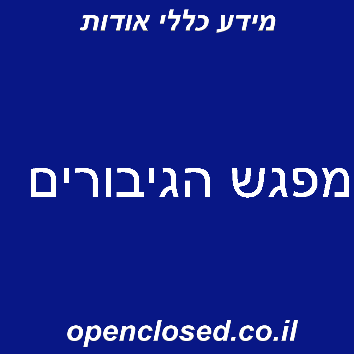 מפגש הגיבורים