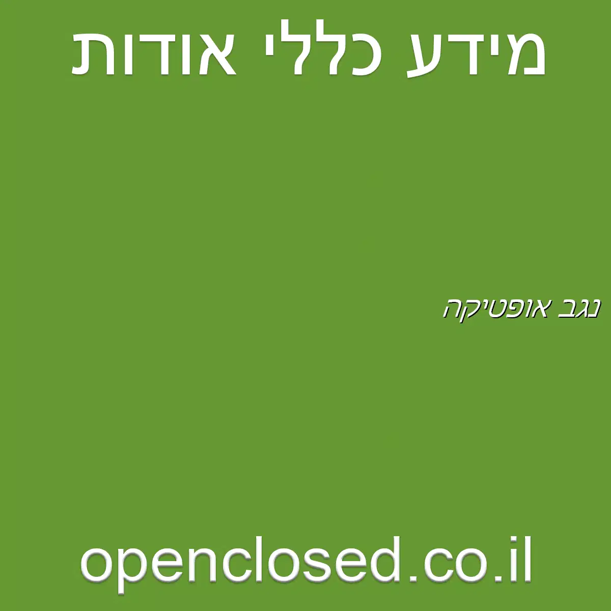 נגב אופטיקה