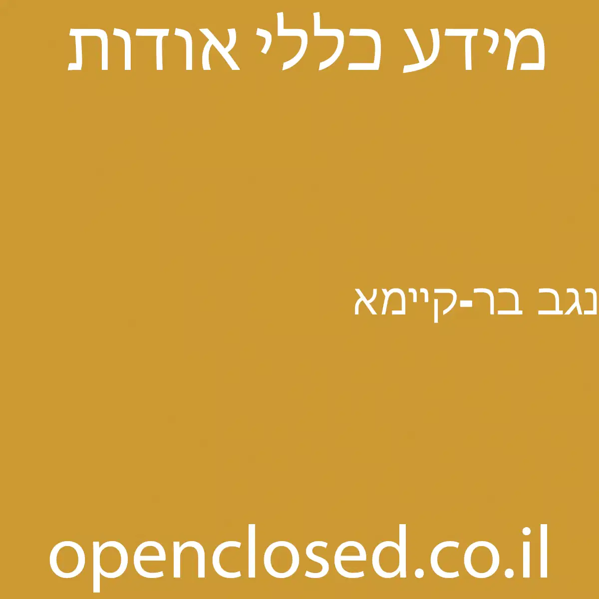 נגב בר-קיימא