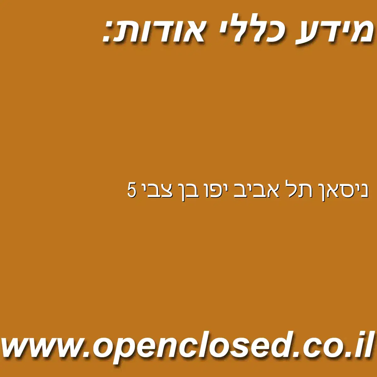 ניסאן תל אביב יפו בן צבי 5