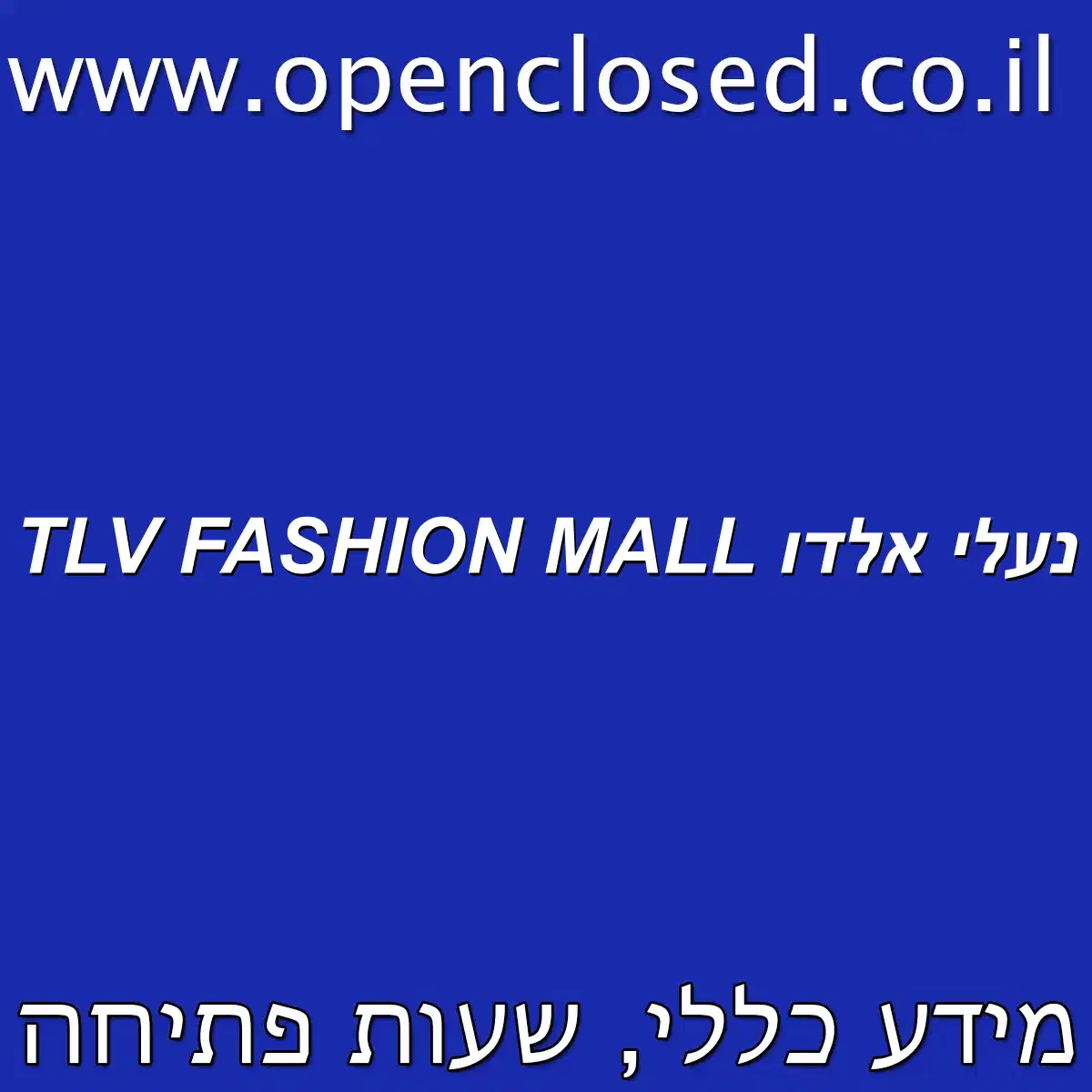 נעלי אלדו TLV FASHION MALL