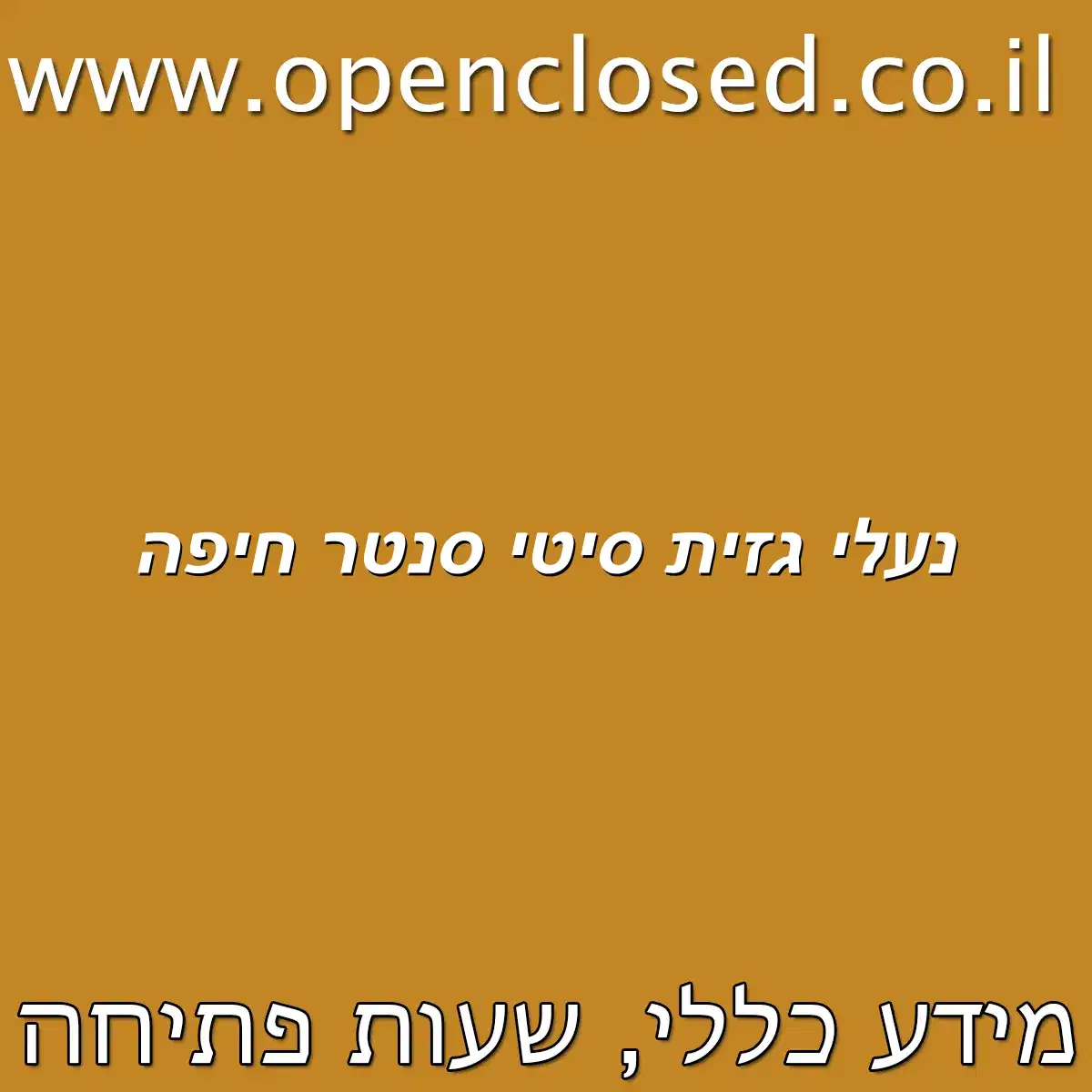 נעלי גזית סיטי סנטר חיפה