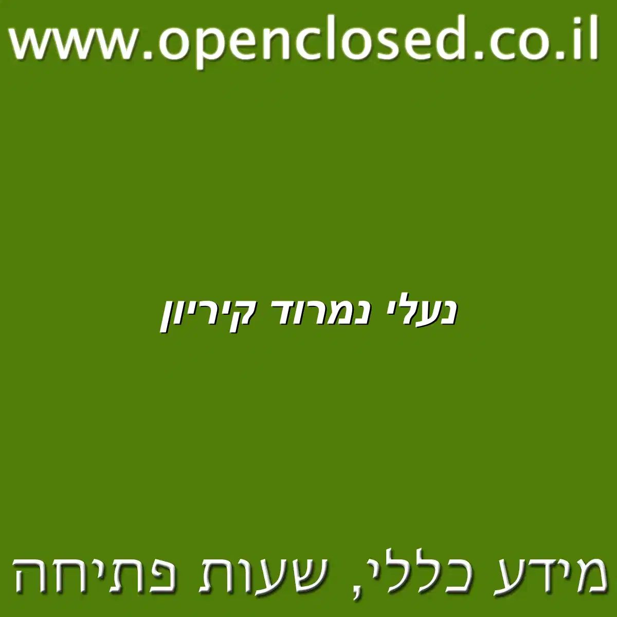 נעלי נמרוד קיריון