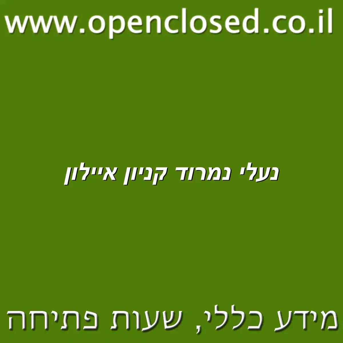 נעלי נמרוד קניון איילון