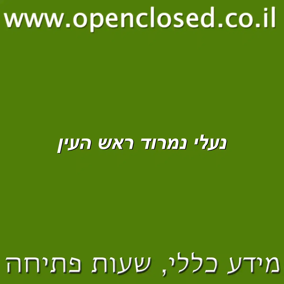 נעלי נמרוד ראש העין