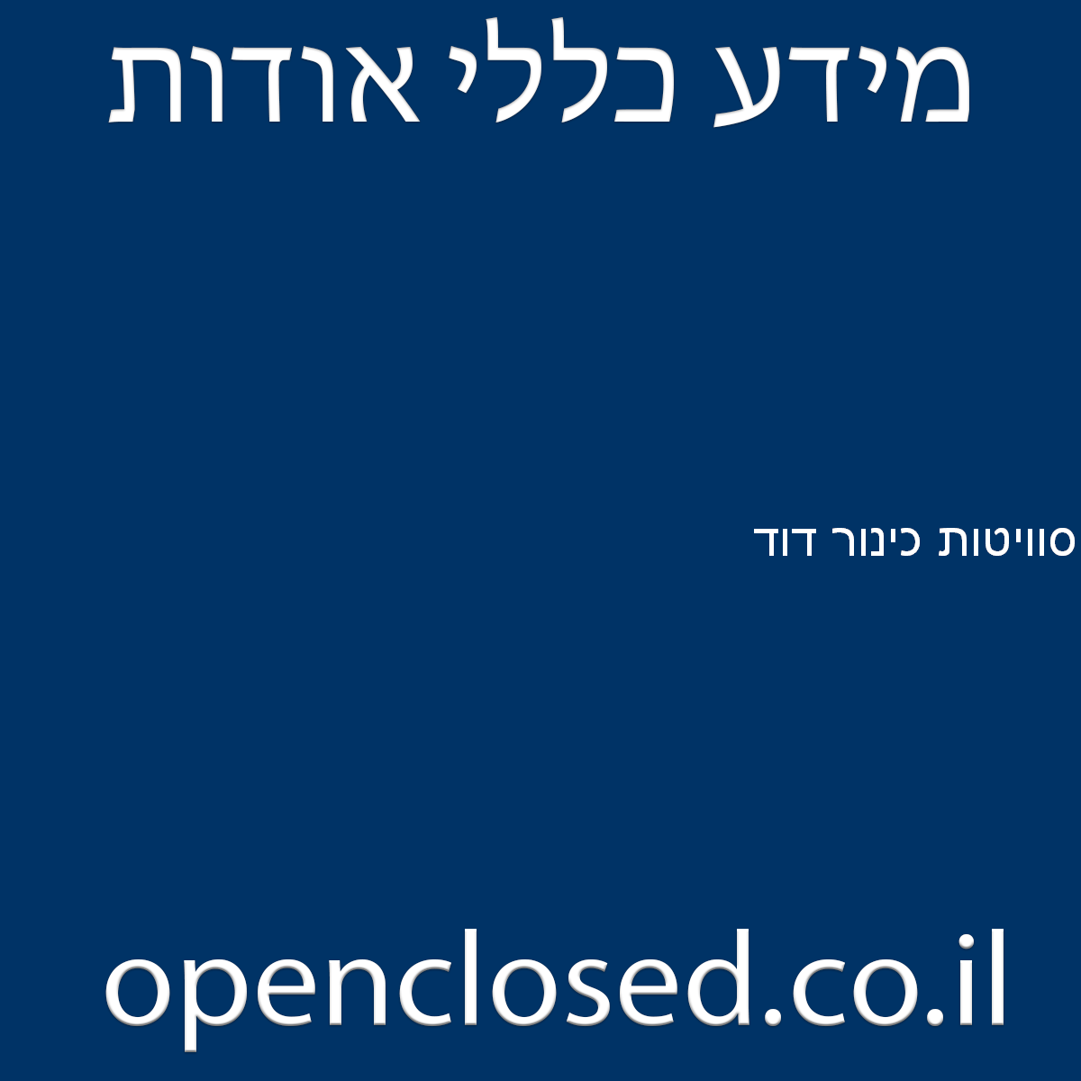 סוויטות כינור דוד