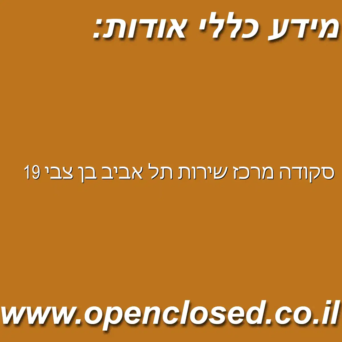 סקודה מרכז שירות תל אביב בן צבי 19